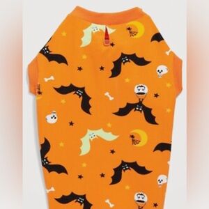 Old Navy Orange Bat and Skull Halloween Dog Outfit